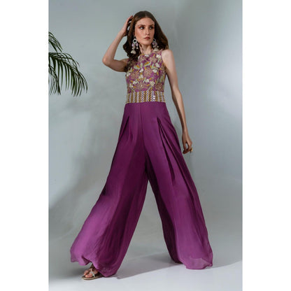 Neha Khullar Lilac Georgette Jumpsuit