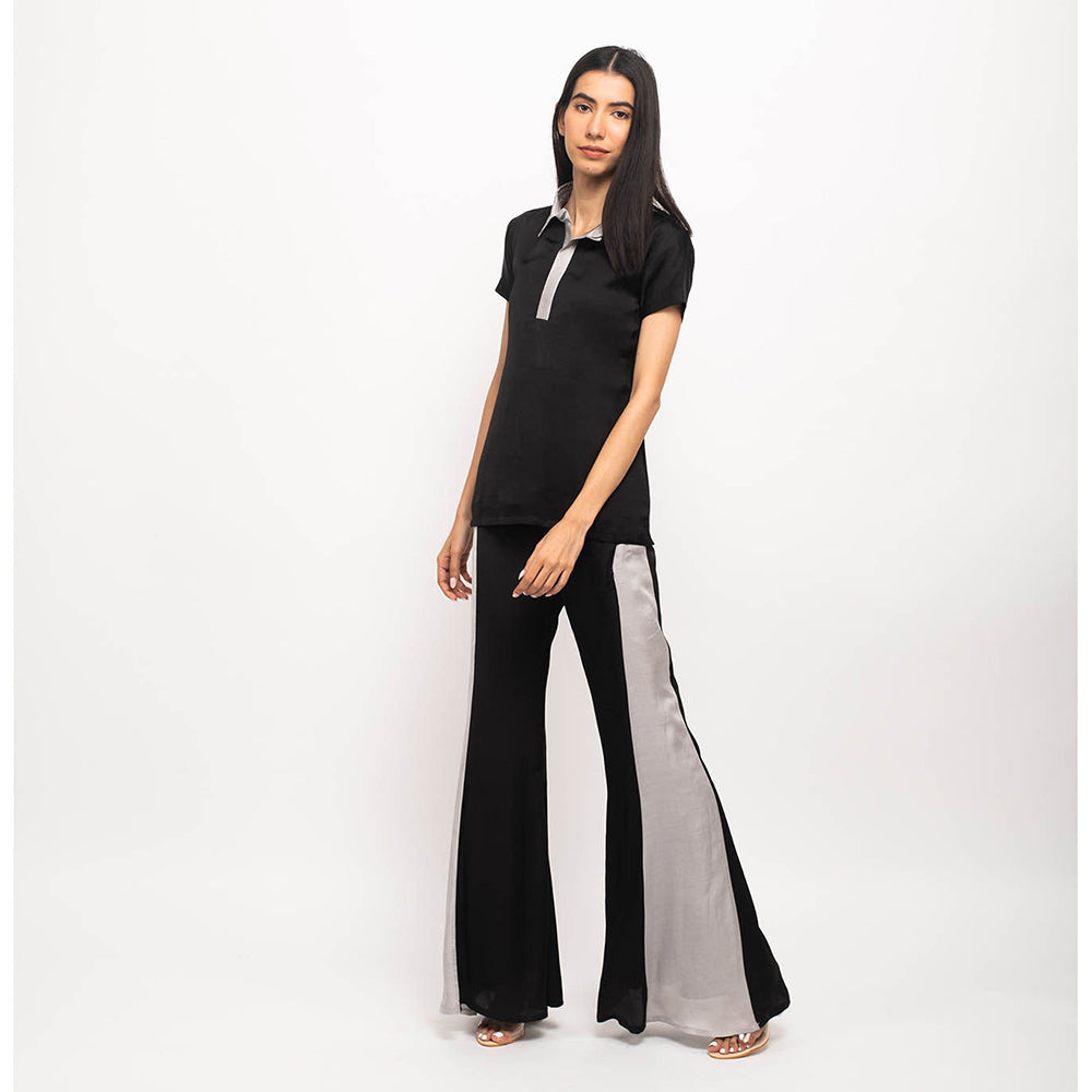 NEORA BY NEHAL CHOPRA Black & Grey Co Ord (Set of 2)
