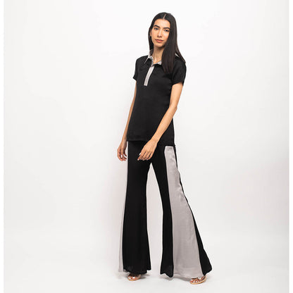 NEORA BY NEHAL CHOPRA Black & Grey Co Ord (Set of 2)