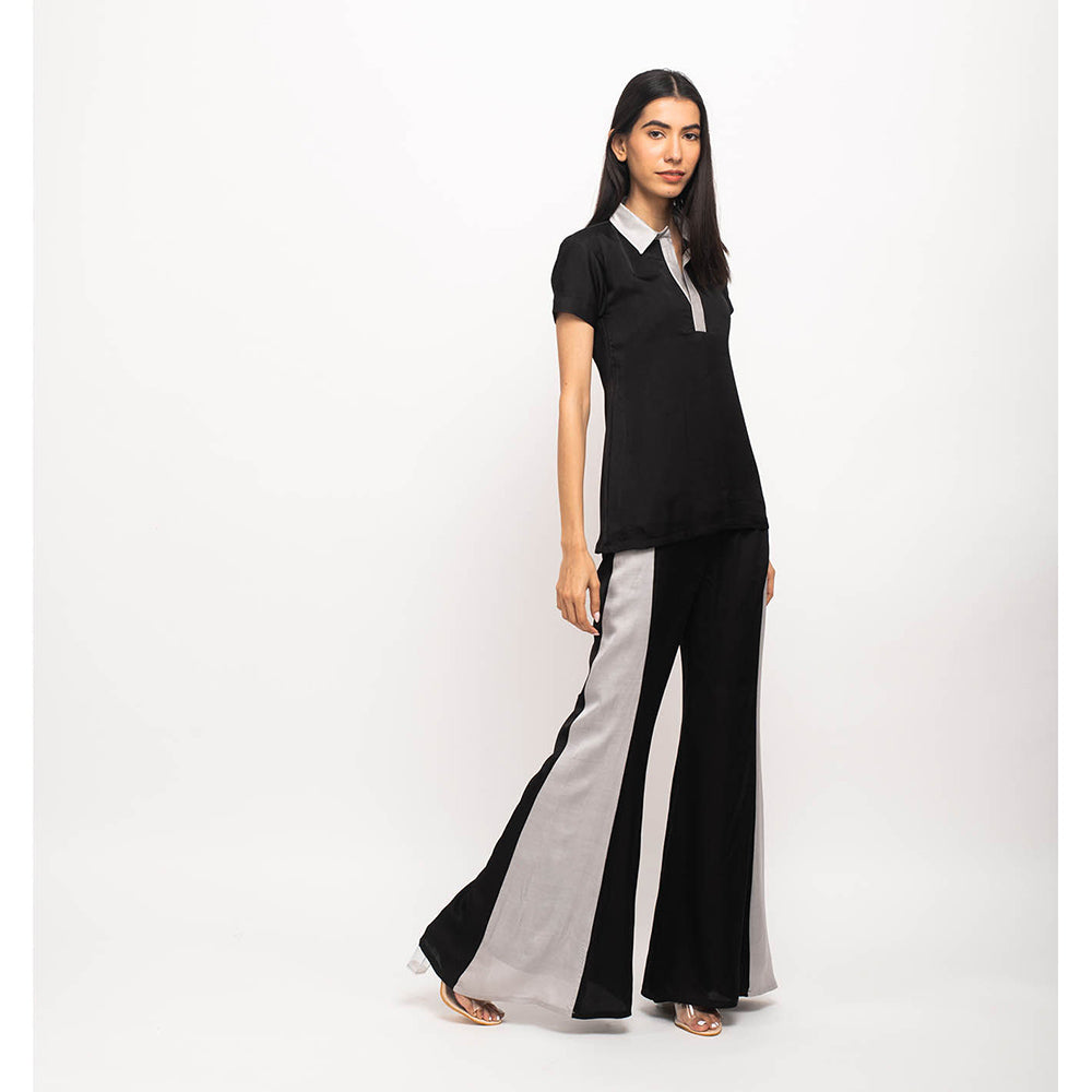 NEORA BY NEHAL CHOPRA Black & Grey Co Ord (Set of 2)