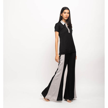 NEORA BY NEHAL CHOPRA Black & Grey Co Ord (Set of 2)