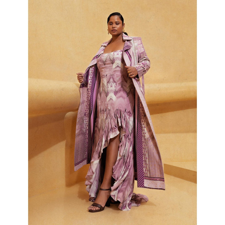 Nikita Mhaisalkar Lilac Floss Print Dress