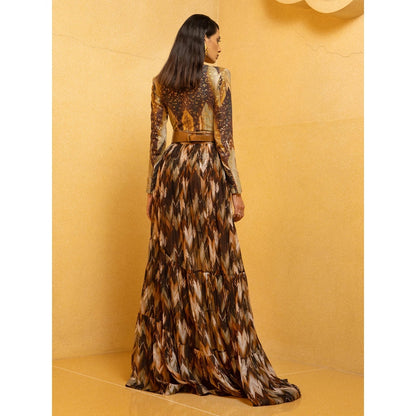 Nikita Mhaisalkar Sundown Coffee Body Suit