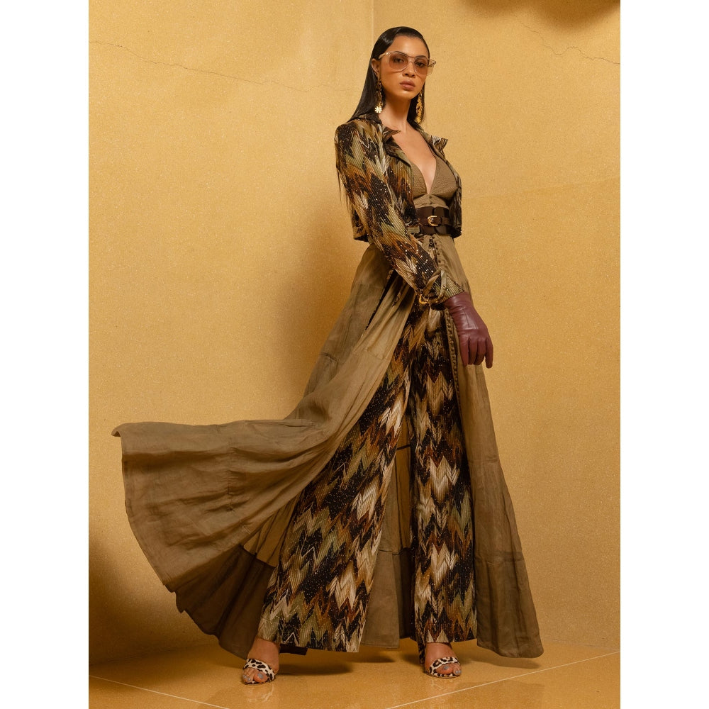 Nikita Mhaisalkar Sundown Coffee Bomber Jacket