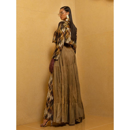 Nikita Mhaisalkar Sundown Coffee Bomber Jacket