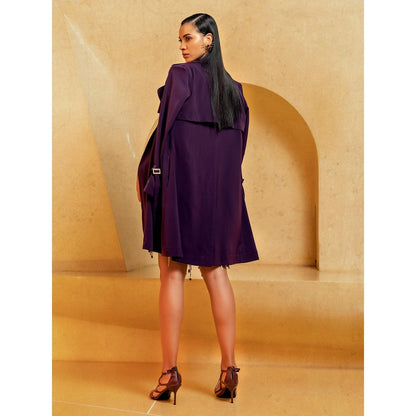 Nikita Mhaisalkar Aubergine Jacket