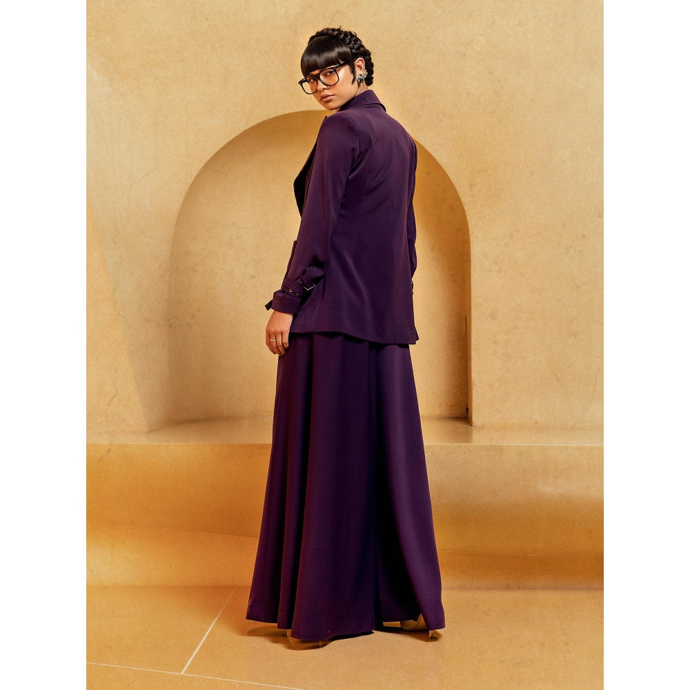 Nikita Mhaisalkar Aubergine Pant