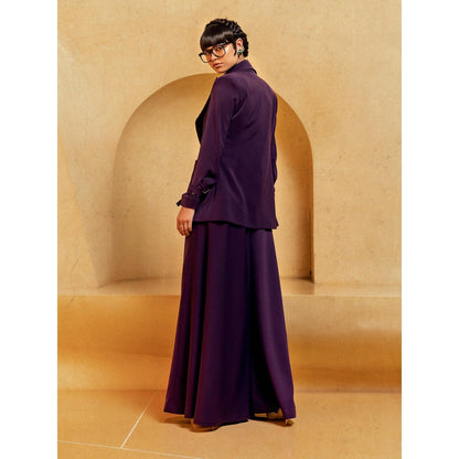 Nikita Mhaisalkar Aubergine Pant