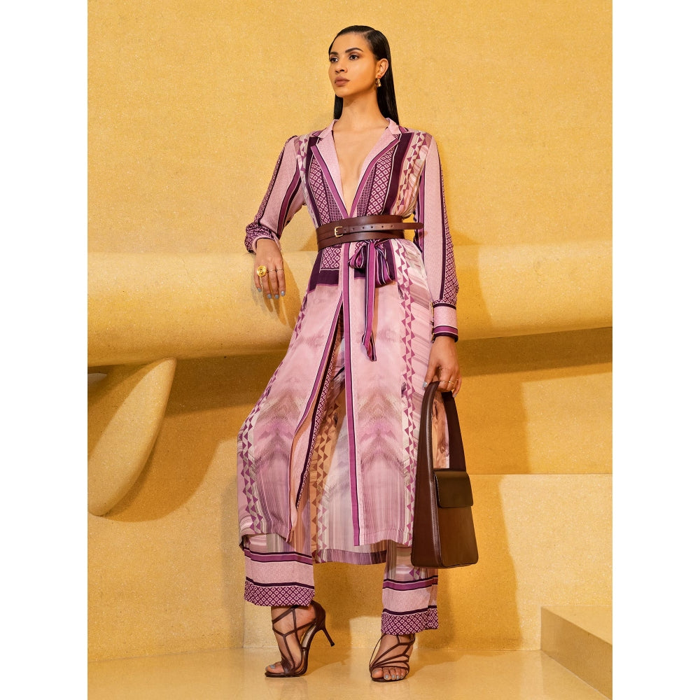 Nikita Mhaisalkar Lilac Floss Broad Culottes Pants