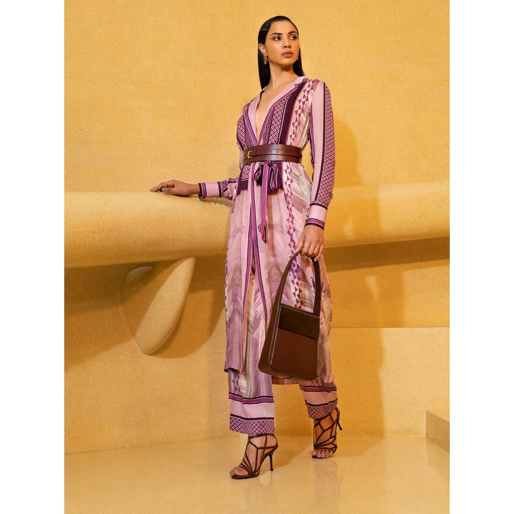 Nikita Mhaisalkar Lilac Floss Broad Culottes Pants