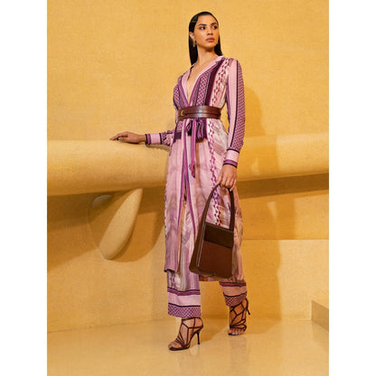 Nikita Mhaisalkar Lilac Floss Broad Culottes Pants