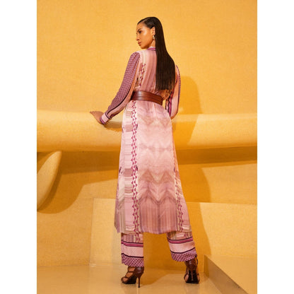 Nikita Mhaisalkar Lilac Floss Broad Culottes Pants