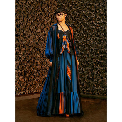 Nikita Mhaisalkar Midnight Stroke Print Jacket