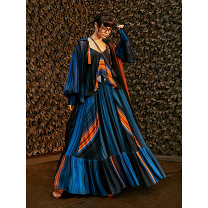 Nikita Mhaisalkar Midnight Stroke Print Jacket