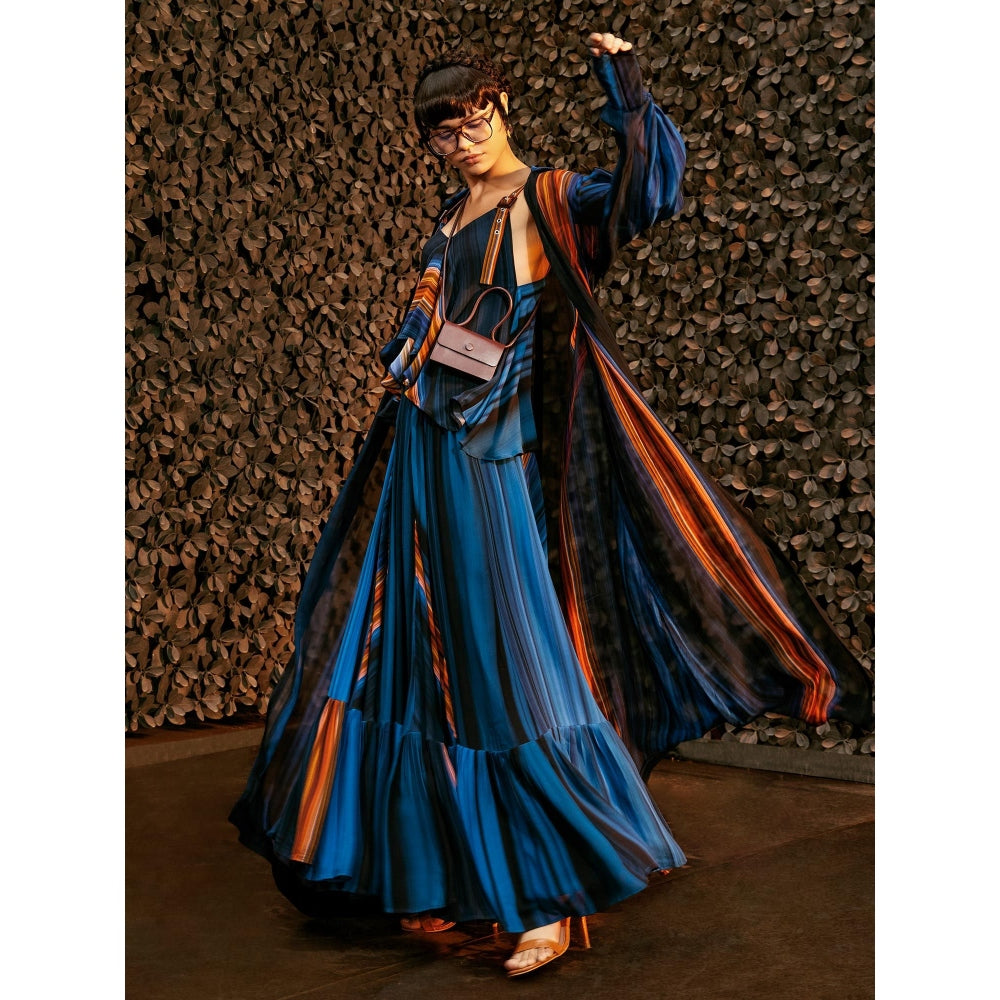 Nikita Mhaisalkar Midnight Stroke Print Jacket