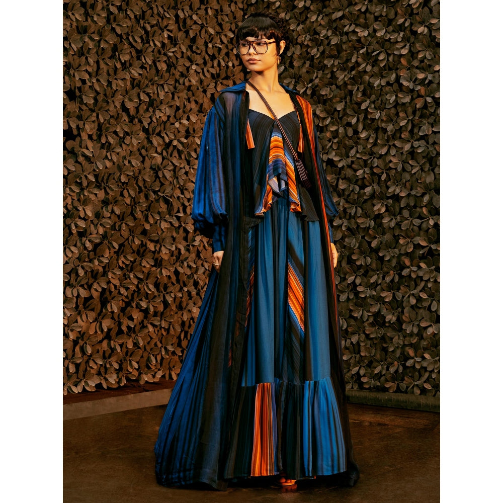 Nikita Mhaisalkar Midnight Stroke Print Camisole Top