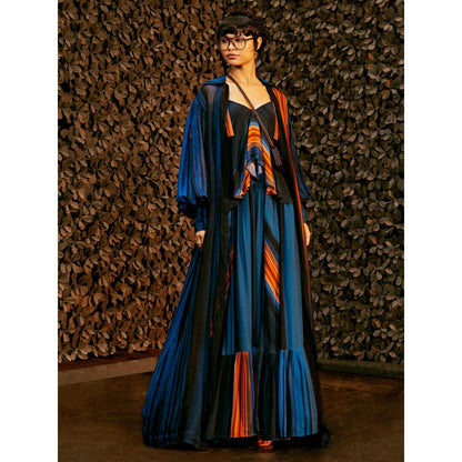 Nikita Mhaisalkar Midnight Stroke Print Camisole Top