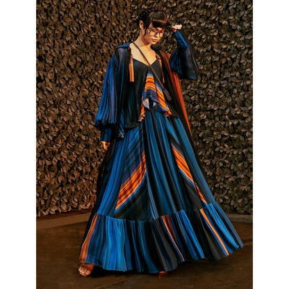 Nikita Mhaisalkar Midnight Stroke Print Camisole Top