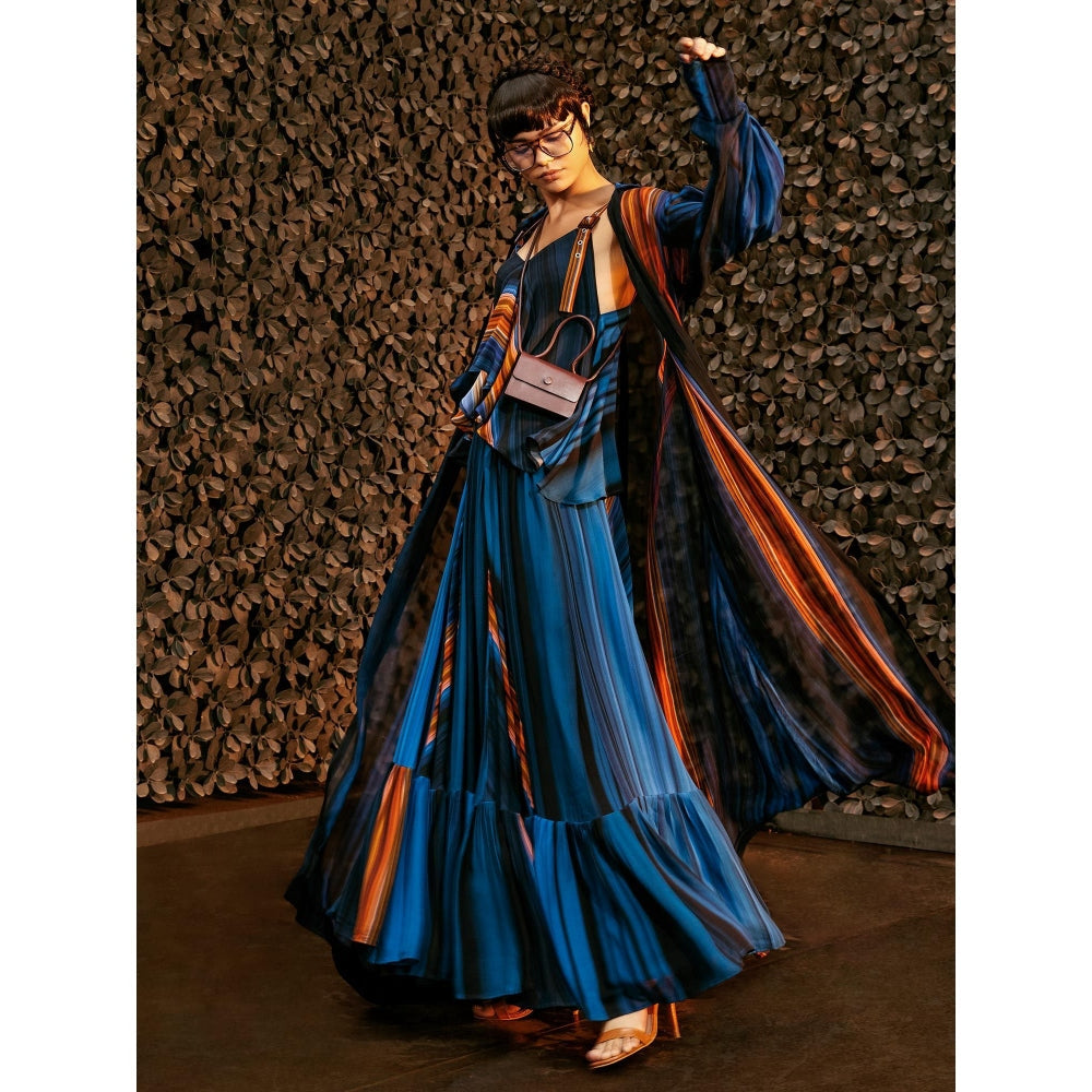 Nikita Mhaisalkar Midnight Stroke Print Camisole Top