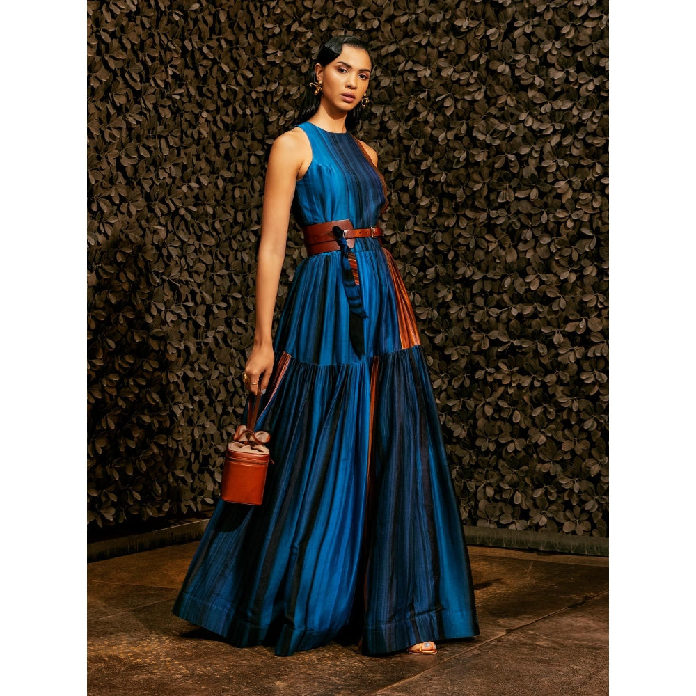 Nikita Mhaisalkar Midnight Stroke Print Maxi