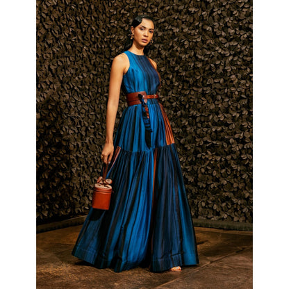 Nikita Mhaisalkar Midnight Stroke Print Maxi
