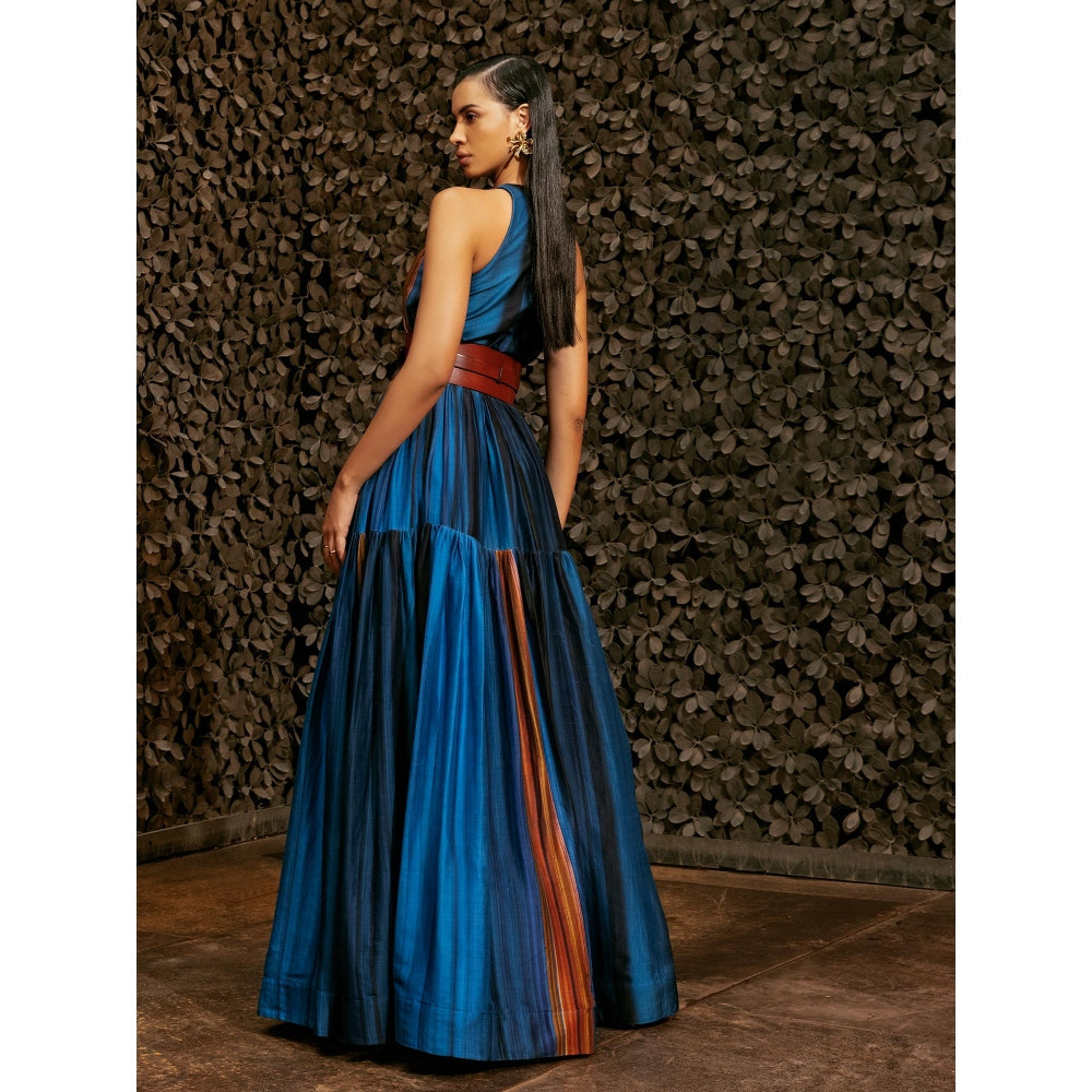 Nikita Mhaisalkar Midnight Stroke Print Maxi