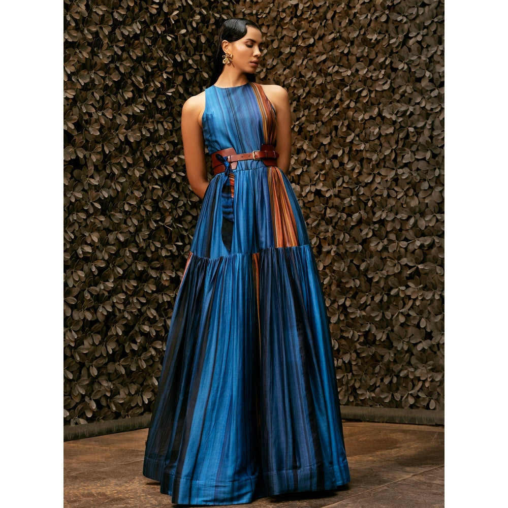 Nikita Mhaisalkar Midnight Stroke Print Maxi