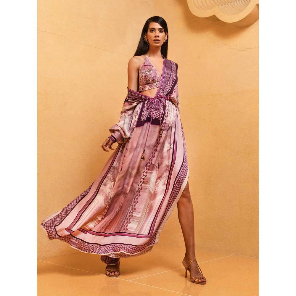 Nikita Mhaisalkar Lilac Bralette Dress