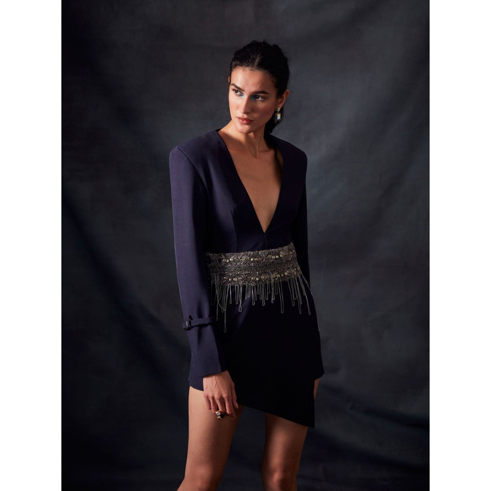 Nikita Mhaisalkar Midnight Blue Dress