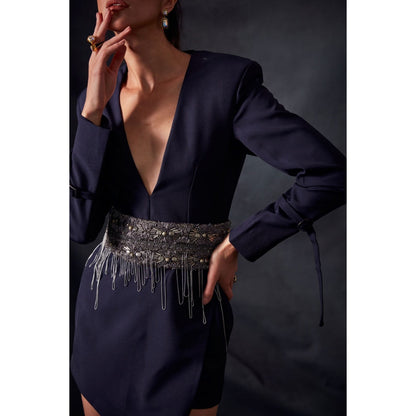 Nikita Mhaisalkar Midnight Blue Dress
