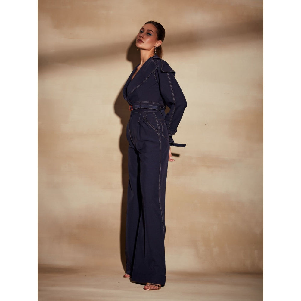 Nikita Mhaisalkar Midnight Blue Jacket