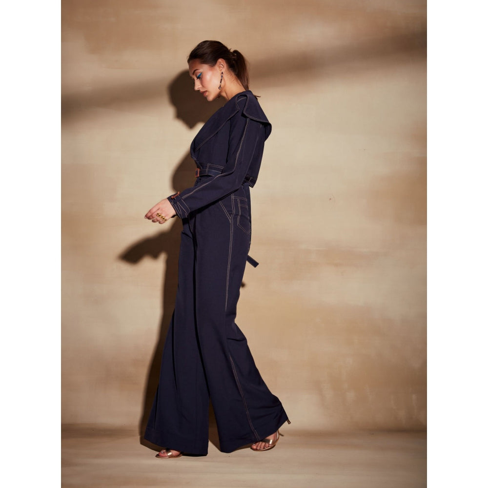 Nikita Mhaisalkar Midnight Blue Pants