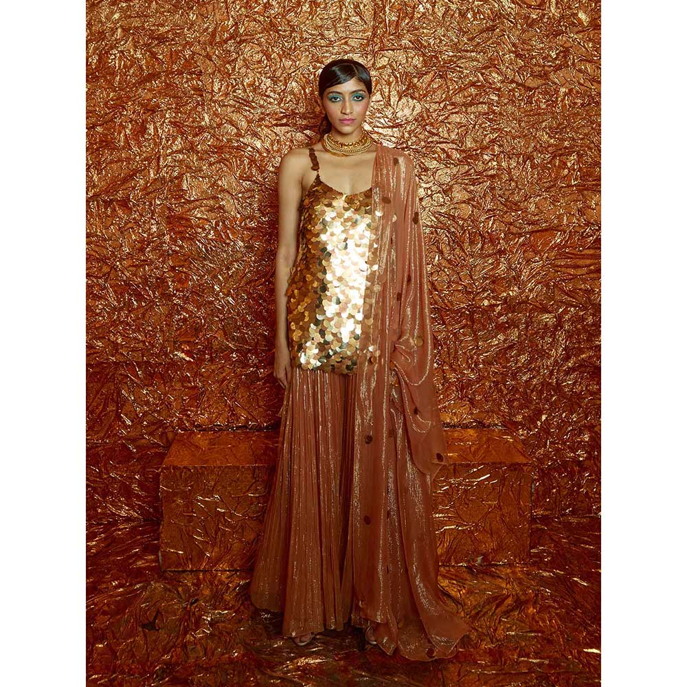 Nirmooha Sequin Sharara Set (Set of 3)