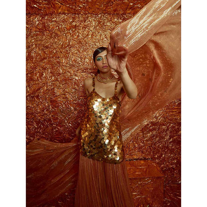 Nirmooha Sequin Sharara Set (Set of 3)