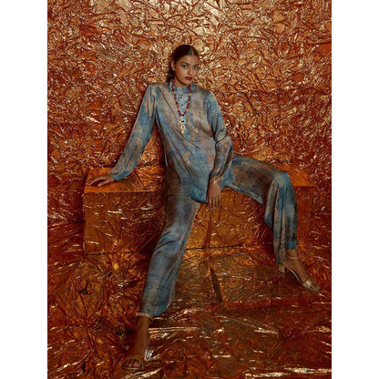 Nirmooha Printed Chiffon Co-ord Set Kurta (Set of 2)