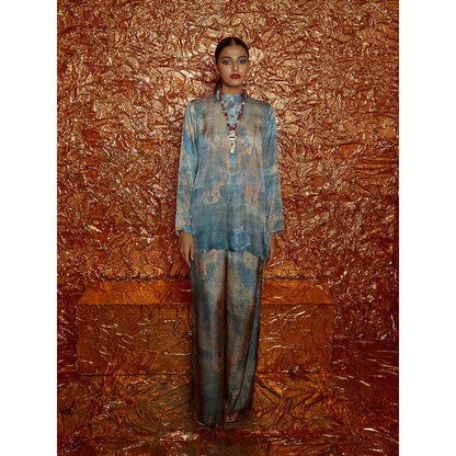 Nirmooha Printed Chiffon Co-ord Set Kurta (Set of 2)