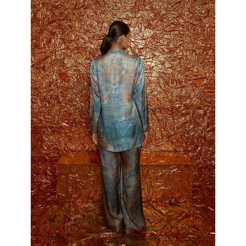 Nirmooha Printed Chiffon Co-ord Set Kurta (Set of 2)