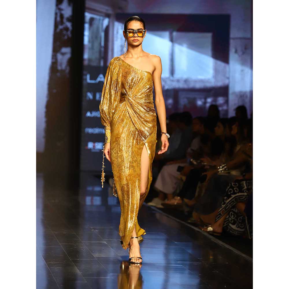 Nirmooha One Shoulder Printed Dress