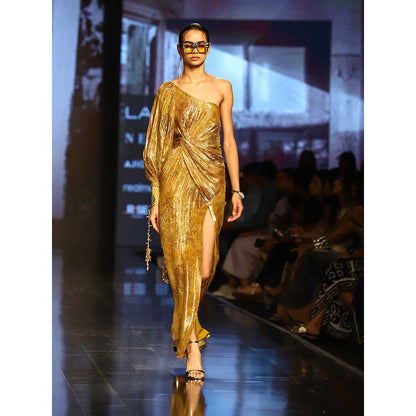 Nirmooha One Shoulder Printed Dress