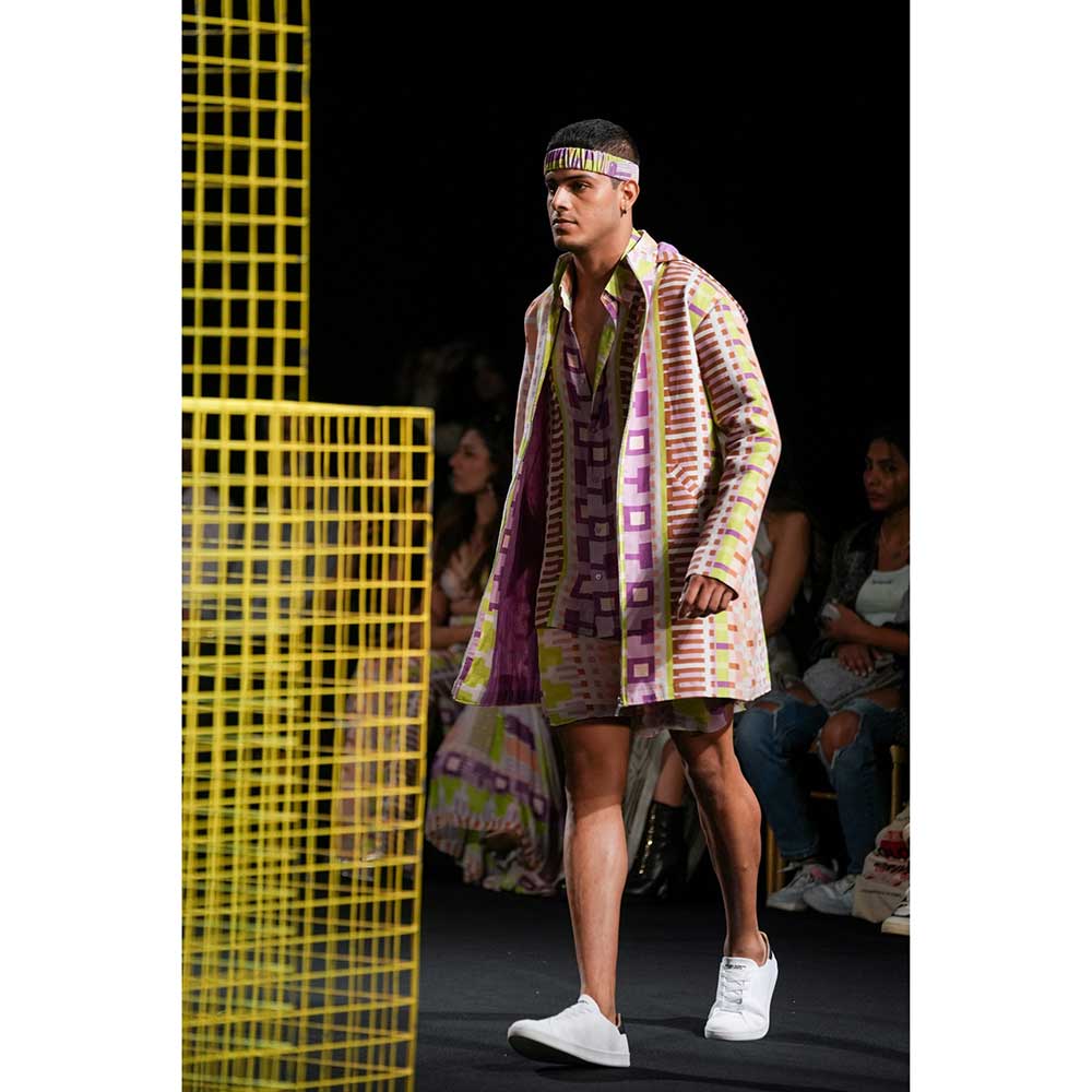 Nirmooha Geometric Printed Shirt and Shorts (Set of 2)