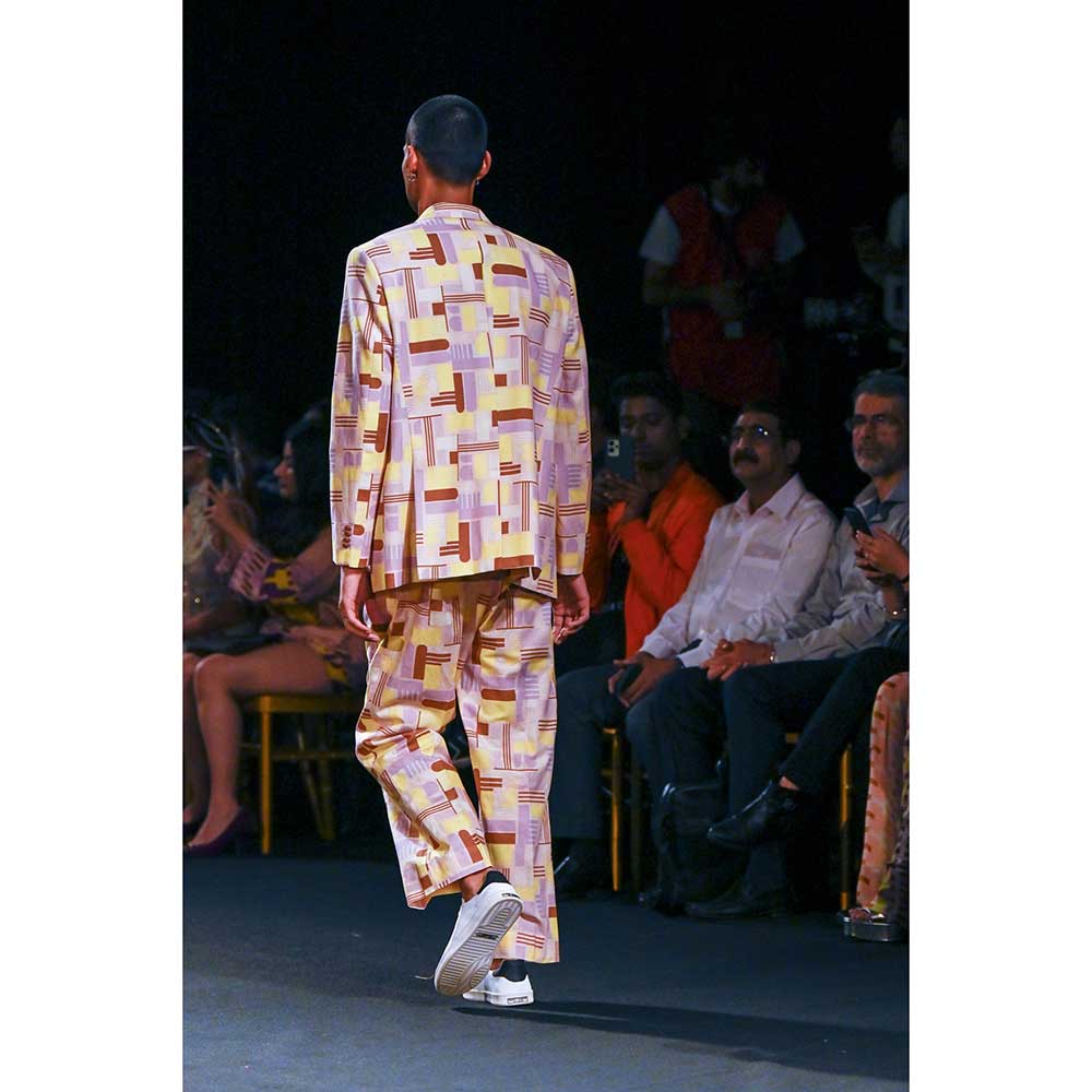 Nirmooha Geometric Printed Blazer