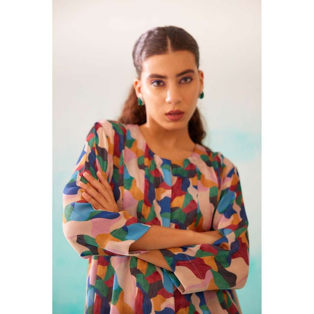 NORN Abstract Pleat Tunic