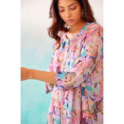 NORN Floral Pleat Tunic