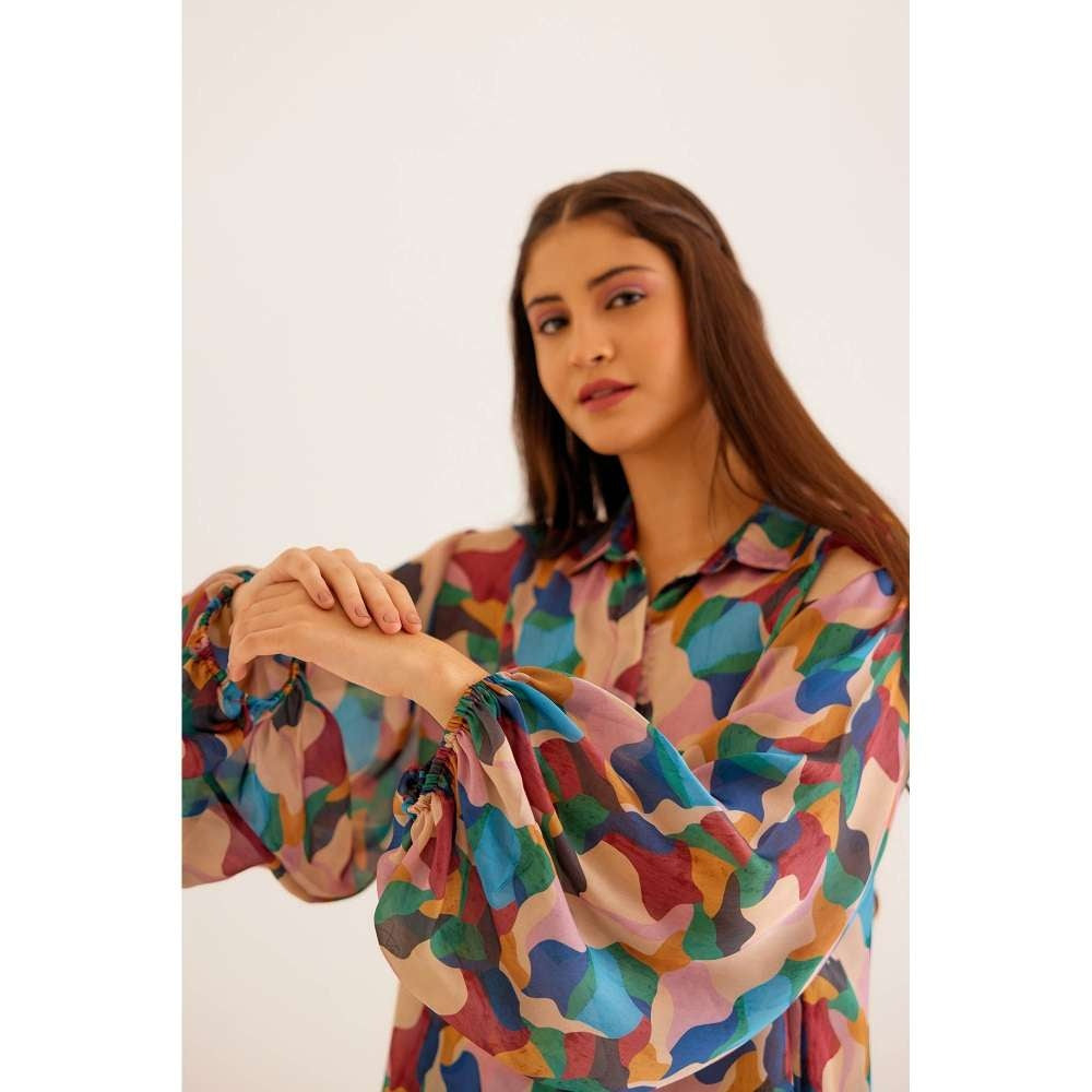 NORN Abstract Work Blouse