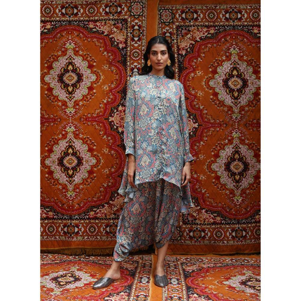 NORN Blue Atlas Back Yoke Top