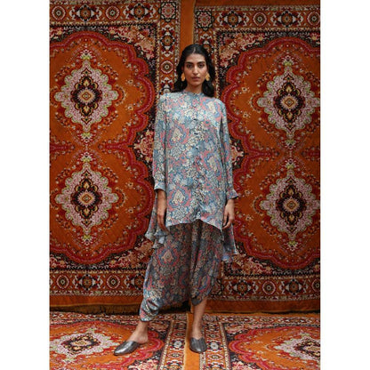 NORN Blue Atlas Back Yoke Top