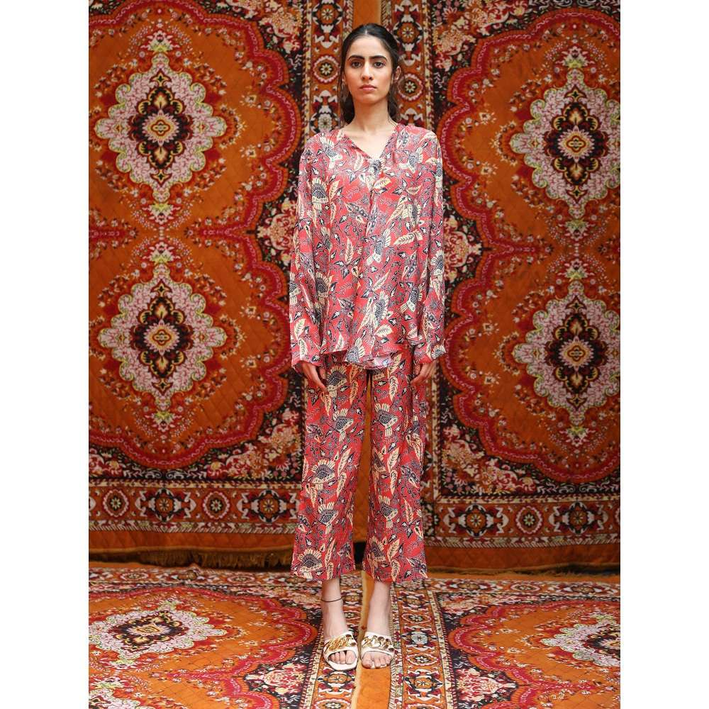 NORN Red Fez Bias Top Ws