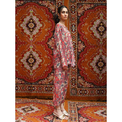 NORN Red Fez Bias Top Ws