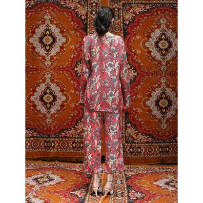 NORN Red Fez Bias Top Ws