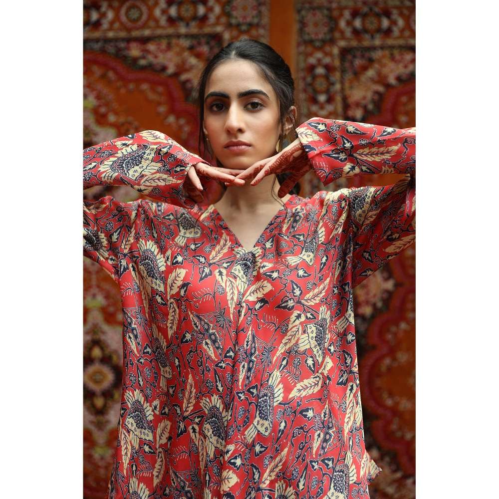 NORN Red Fez Bias Top Ws